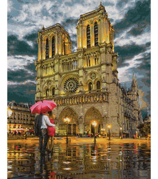 Katedrála Notre-Dame v Paríži (40 x 50 cm)