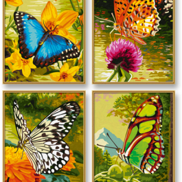 Motýle (4 obrazy v balení 18 x 24cm)